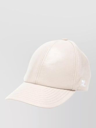 Courr&egrave;ges vinyl cap reedition curved brim panelled