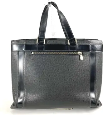 Louis Vuitton Ardoise Black Taiga Leather Handbag Tote Bag (Pre-Owned)
