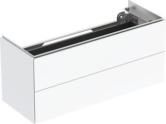 Keramag Geberit One Mueble Bajo Lavabo, 1044x465x396mm, 2 Cajones