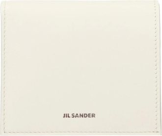Jil Sander Cartera Bifold de Piel - Accessories - Mujer - Blanco - ONE SIZE