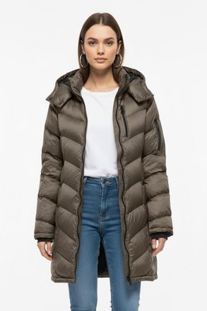 Only Steppmantel ONLY ONLTAHIA LW QUILTED COAT CC OTW, Damen, Gr. S, schwarz (walnut detail:lining schwarz), Web, Obermaterial: 100% Nylon, unifarben, regu