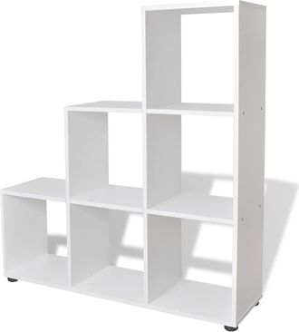 vidaXL Vidaxl - Estanter&iacute;a Librer&iacute;a En Forma De Escalera 107 Cm Blanca