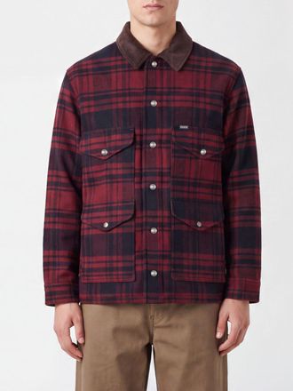 Filson Giacca camicia Spokane in lana tartan con colletto in velluto