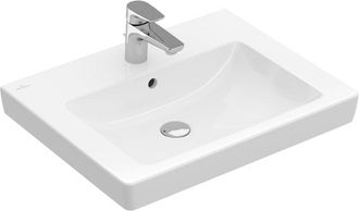 Villeroy & Boch Subway 2.0 wastafel - 60x47cm - 1 kraangat met overloop wit