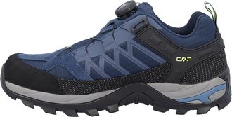 F.lli Campagnolo Wanderschuh CMP RIGEL LOW FITGO TREKKING SHOES WP, Herren, Gr. 40, blau ink, gelb fluo, Leder, Synthetik, Schuhe Wanderschuh, wasserdicht