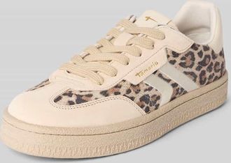 Tamaris Tamaris Low Top Sneaker aus echtem Leder in Beige, Gr&ouml;&szlig;e 36