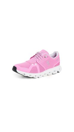 On Womens Cloud 6 Sneakers, Raspberry/White, 6.5 UK
