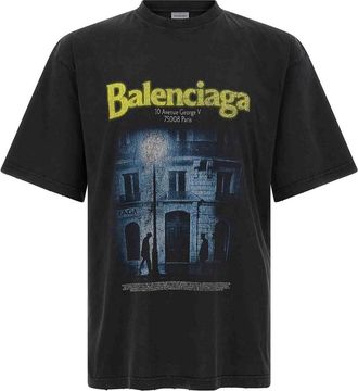Balenciaga The Address Cotton T-Shirt