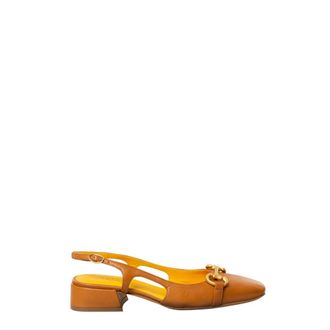 Mara Bini Sandalo Slingback - Dames - Schoenen - Bruin - Maat: 36 EU Leer