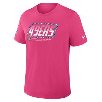 Nike San Francisco 49ers Crucial Catch Sideline Nike Mens Dri-FIT NFL T-Shirt in Pink | 034J68XZUT-F9R