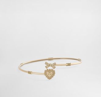 Dolce & Gabbana Devotion Choker In 18kt Yellow Gold With Diamonds - Woman Necklaces Gold S