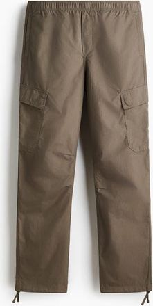 H&M Regular Fit Cargo Trousers in Taupe at Nordstrom, Size Xx-Large
