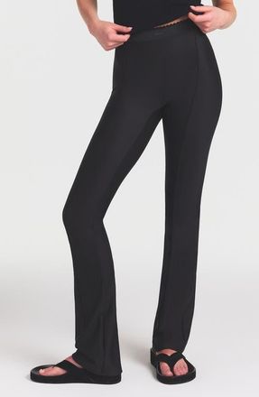 SKIMS Body High Waist Flare Pants in Onyx at Nordstrom, Size Xx-Small