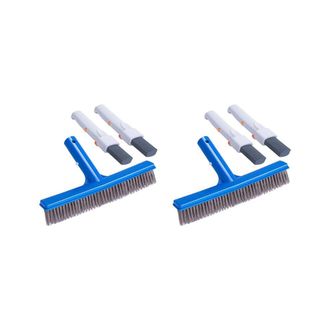 OEM 4 Piedras P&oacute;mez Para Piscinas Con Mango Y Cepillo De Acero Inoxidable De 25 Cm Para La Limpieza De Piscinas Enterradas O Elevadas