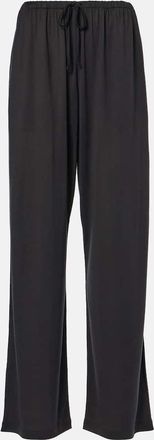 The Row Lanuit silk sweatpants