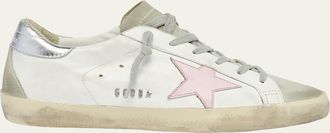 Golden Goose Superstar Mixed Leather Low-Top Sneakers