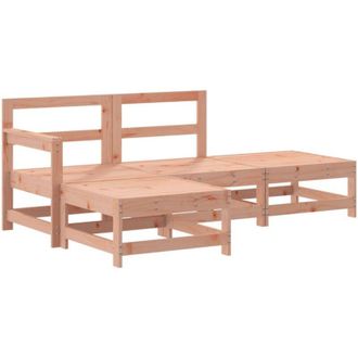 vidaXL 4 Piece Garden Lounge Set Solid Wood Douglas vidaXL