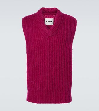 Jil Sander Mohair and wool sweater vest