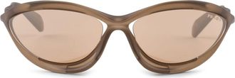 Prada Runway sunglasses - men - Bio Nylon - One Size - Brown