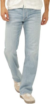 Silver Jeans Co Zac Relaxed Fit Straight Leg Jeans in Laguna at Nordstrom, Size 30 X 30