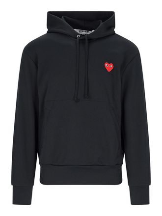 Comme Des Gar&ccedil;ons Logo hooded sweatshirt