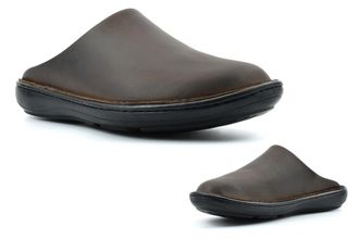 Generic Mens Leather Slippers Size 6 Boys Slippers Mens Outdoor Slipper Size 9 Leather Clogs Clog Slipper Slip On Mule Outdoor Clogs Slip On Mules Genuine Lea