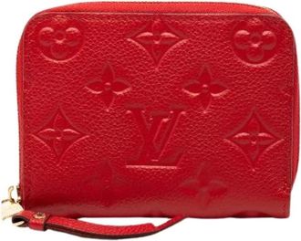 Louis Vuitton Pre-owned Wallets, female, Red, Size: ONE SIZE Pre-owned Zippy Coin Purse Monogram Empreinte Coin Case