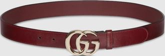 Gucci GG Marmont Thin Belt, Bordeaux, Leather