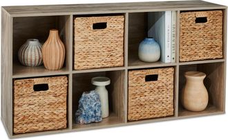Best Choice Products 8-Cube Bookshelf, 11in Display Storage System, Organizer w/ Removable Back Panels