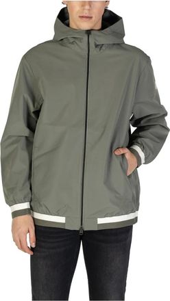 Replay Hooded Full-Zip Jacket - Heren - Zomerjassen - Groen - L - Polyester - Jassen