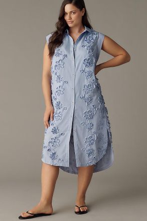 Maeve Lillian Button-Front Midi Dress by Maeve