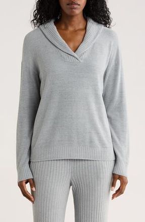 Barefoot Dreams CozyChic Ultra Lite Ribbed Pullover in Moonbeam at Nordstrom Rack, Size Medium