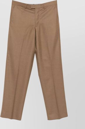 Emporio Armani tailored wool trousers with pockets and crease