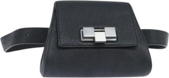 Bottega Veneta Pre-owned Leather Waist Bag - Dames - Vintage Heuptassen - Zwart - ONE Size - Leer - Vintage