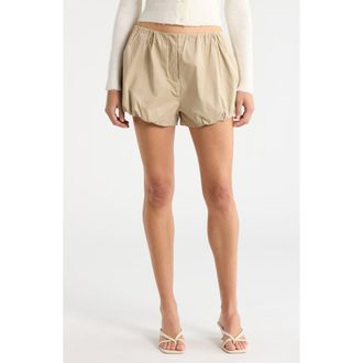 ASTR the Label Swoosie Shorts in Khaki at Nordstrom, Size X-Large