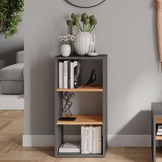 Vicco Mueble Zapatero Orlando, Antracita/roble Dorado, 40 X 80.1 Cm