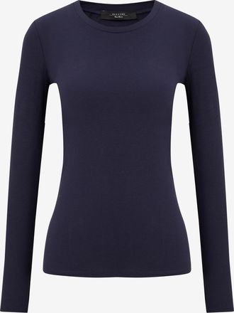 Max Mara Jersey-Langarm-Top mit Rundhals Multie