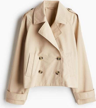 H&M Kurzer Trenchcoat - Beige