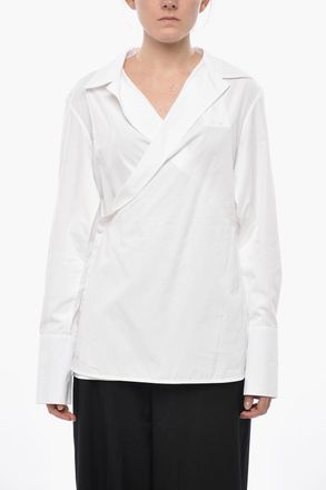 Givenchy Camicia in Popeline con Design a Portafoglio Givenchy