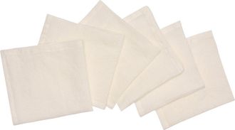 Puro Lino 6 Napkins 45X45 Pure Linen Ivory