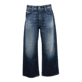 Diesel Jeans, Dames, Blauw, W30, Katoen, Krashee Jeans
