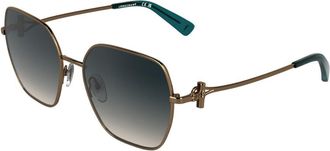 Longchamp LO190S 734 Womens Sunglasses Gold Size 56