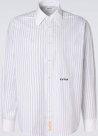 Bode Pinstripe cotton poplin shirt