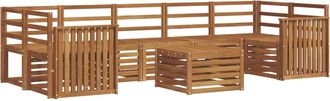vidaXL Conjunto De Sof&aacute;s De Exterior 8 Uds. Natural Vidaxl