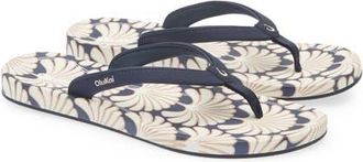 Olukai Uiki Water Resistant Flip Flop in Trench Blue /Pai at Nordstrom, Size 11