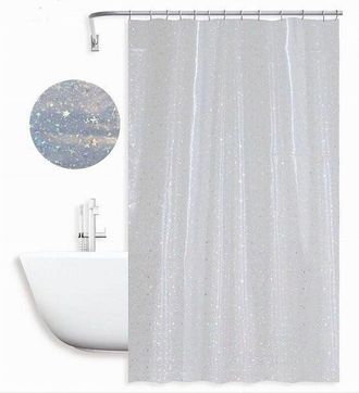 Trade Shop Trade Shop - Copy Of Tenda Per Doccia Vasca Da Bagno Galassia Impermeabile 180x200cm Con Anelli 79218