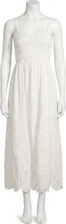 Z Supply Dani Embroidered Midi Dress In White