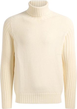 Gran Sasso Turtleneck Trui - Heren - Coltruien - Wit - L - Truien & Vesten