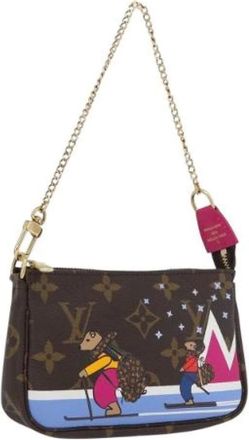 Louis Vuitton Pre-owned Mini Bags, female, Brown, Size: ONE SIZE Pre-owned Canvas Mini Bag