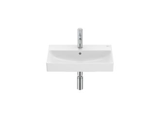 Roca Roca - Lavabo De Porcelana Compacto Mural O Para Semipedestal Ona Medidas: 550x360x150 Mm